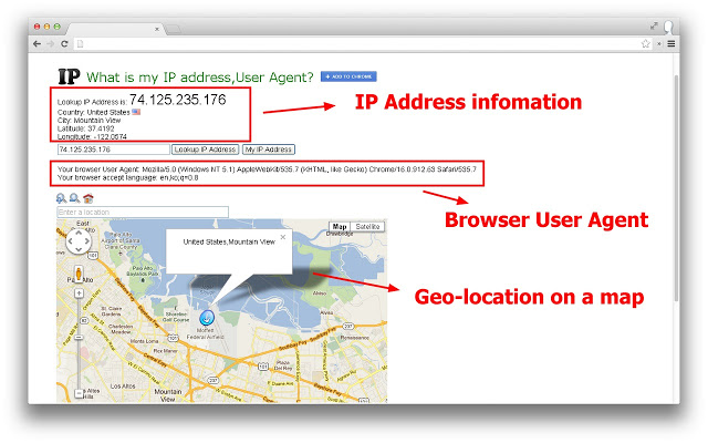 Мой IP-адрес 1.0.0.4 для Google Chrome