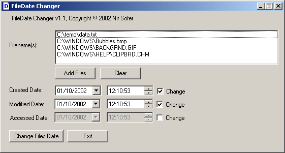 FileDate Changer v1.1