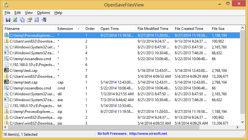 OpenSaveFilesView v1.00 [64-bit]